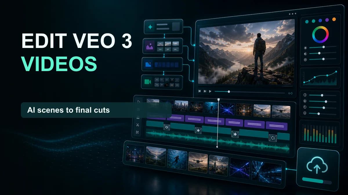 SNAPVID visual for How to edit Google Veo 3 Videos And Make Them Go Viral