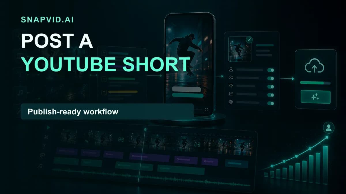 SNAPVID visual for How To Post A YouTube Short