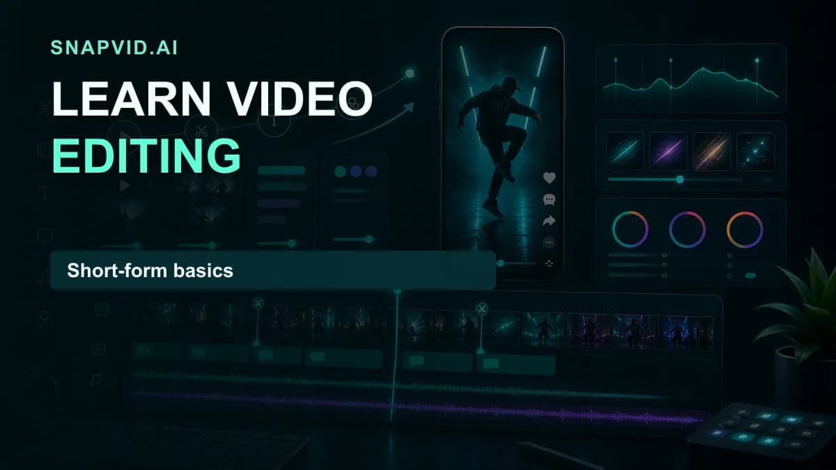 SNAPVID visual for 4 Best Ways to Learn Video Editing