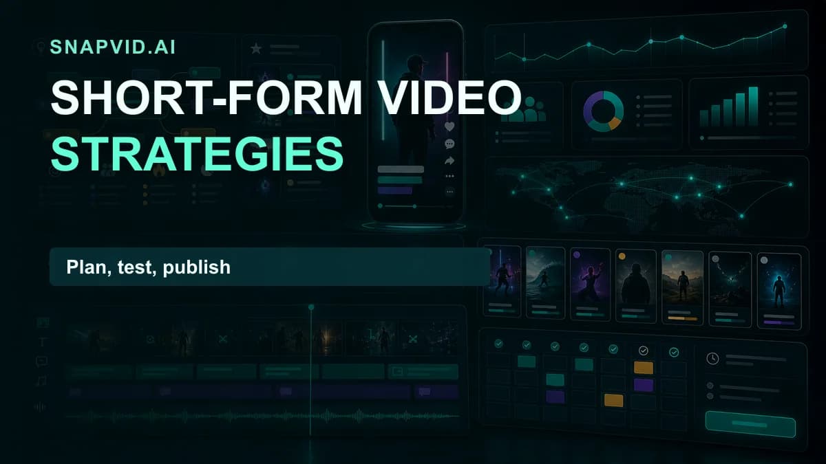 SNAPVID visual for 10 Best Short-Form Video Strategies from Real Brands (With Examples)