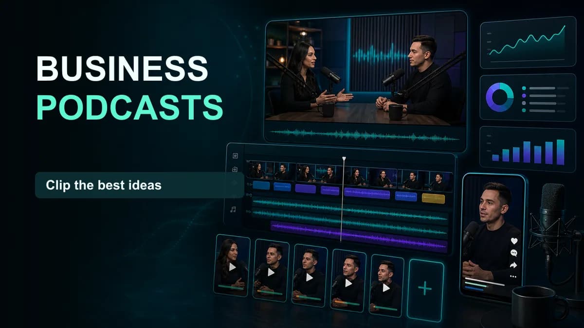 SNAPVID visual for Best Business Podcasts & Their Video Strategy Revealed
