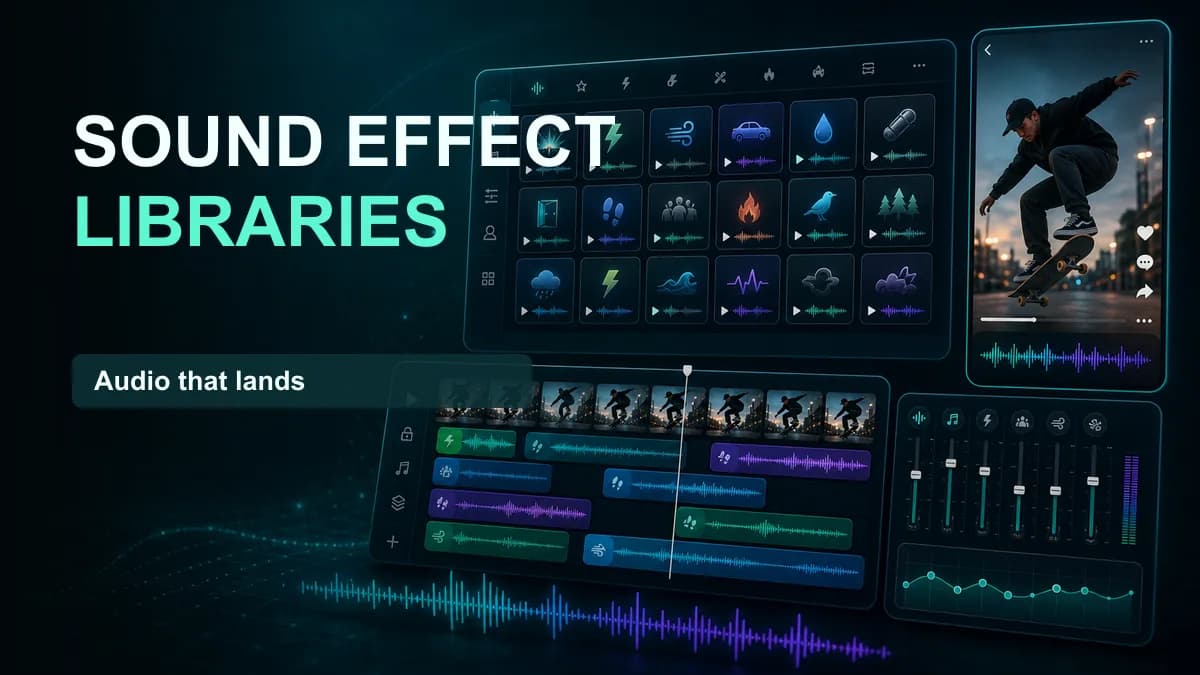 SNAPVID visual for The 6 Best Sound Effect Libraries (Free & Paid)