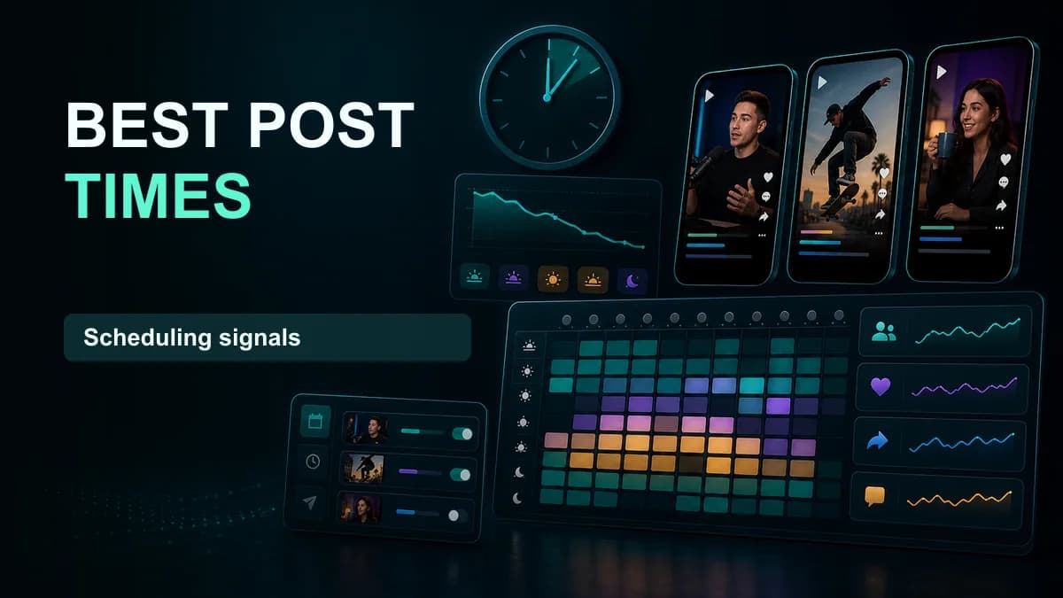 SNAPVID visual for Best Times To Post on TikTok in 2025