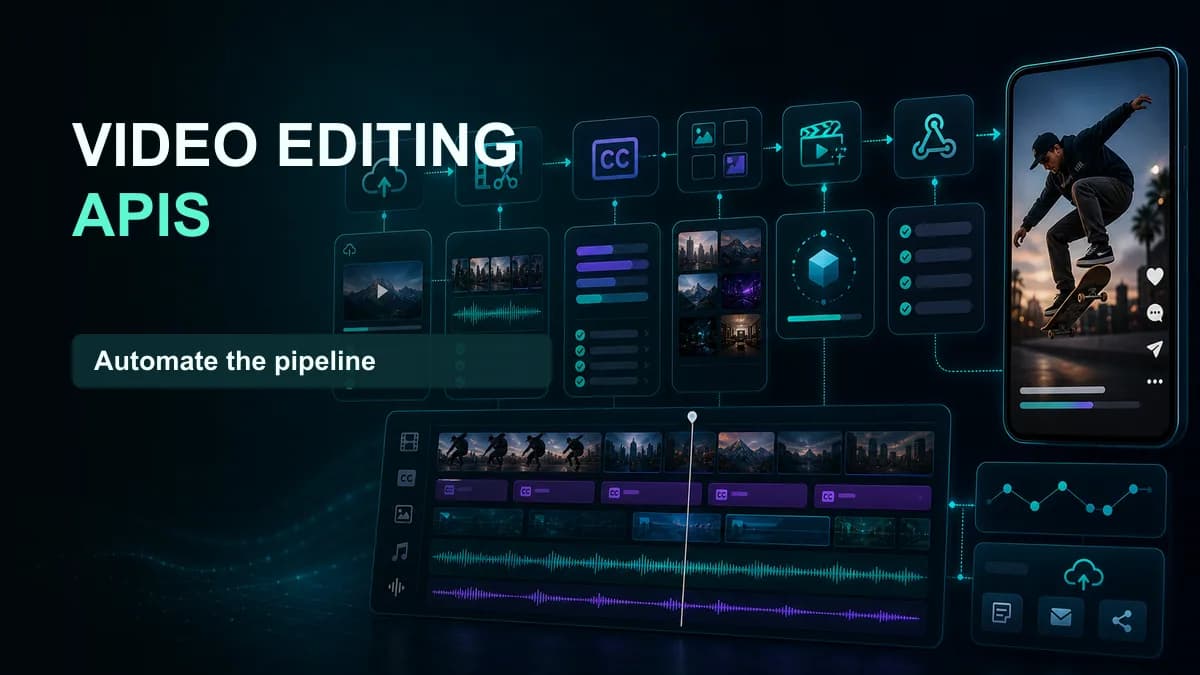 SNAPVID visual for No Fluff. Just A Solid List Of The Best AI Video Editing APIs