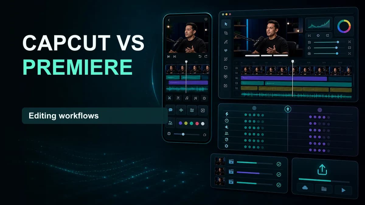 SNAPVID visual for CapCut vs Premiere Pro: Why SNAPVID is Best for Social Media
