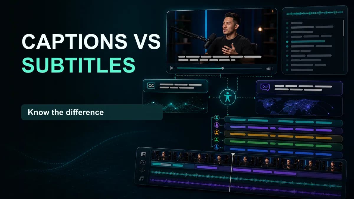 SNAPVID visual for Closed Captions vs Subtitles Explained! When & How to Use