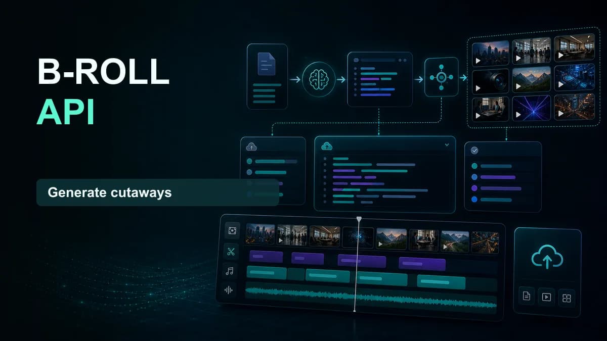 SNAPVID visual for Create Contextually Relevant B-Rolls With API & Automate Your Videos