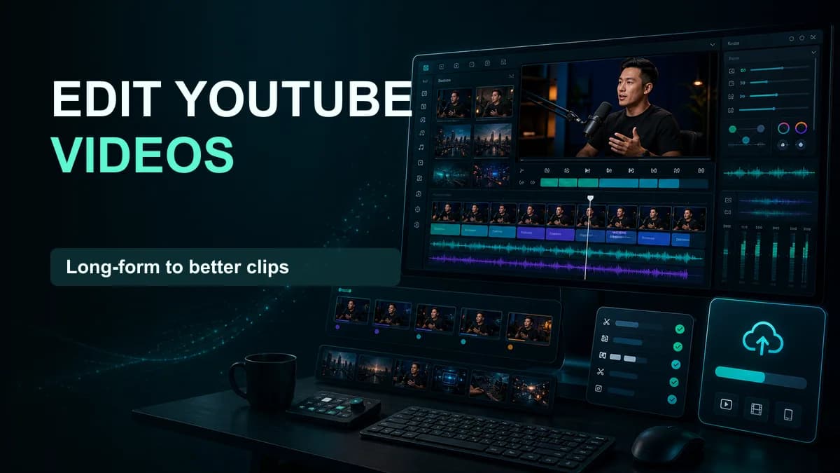 SNAPVID visual for 4 Steps to Edit YouTube Videos - Tips from Creators