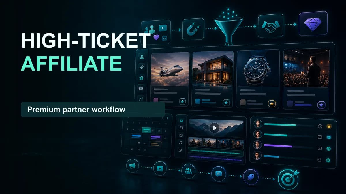 SNAPVID visual for High Ticket Affiliate Marketing: Get Started