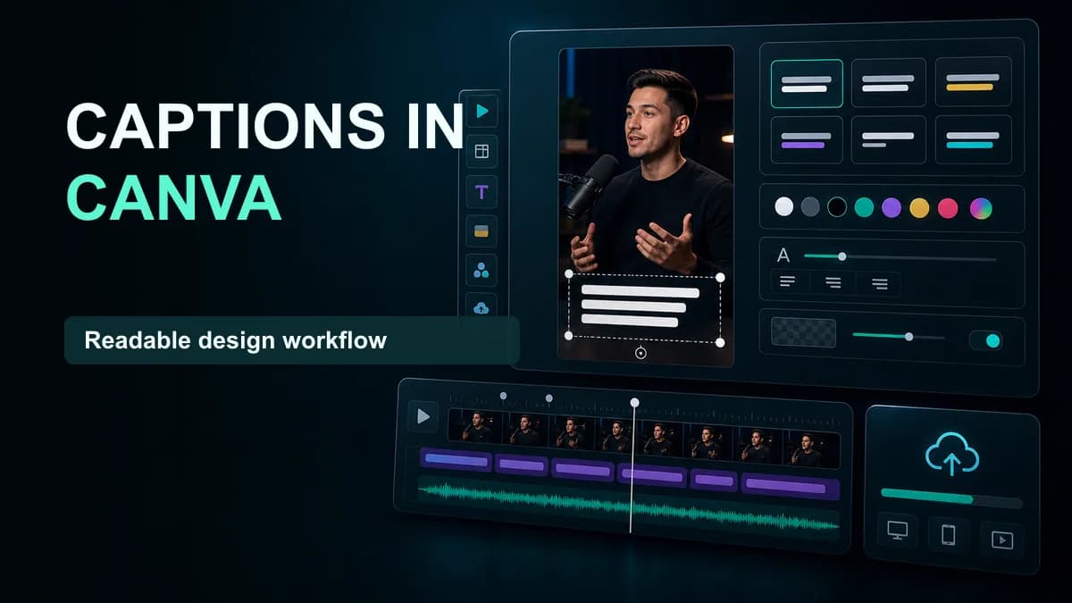 SNAPVID visual for How to Add Captions to Your Canva Designs: Subtitle Tutorial