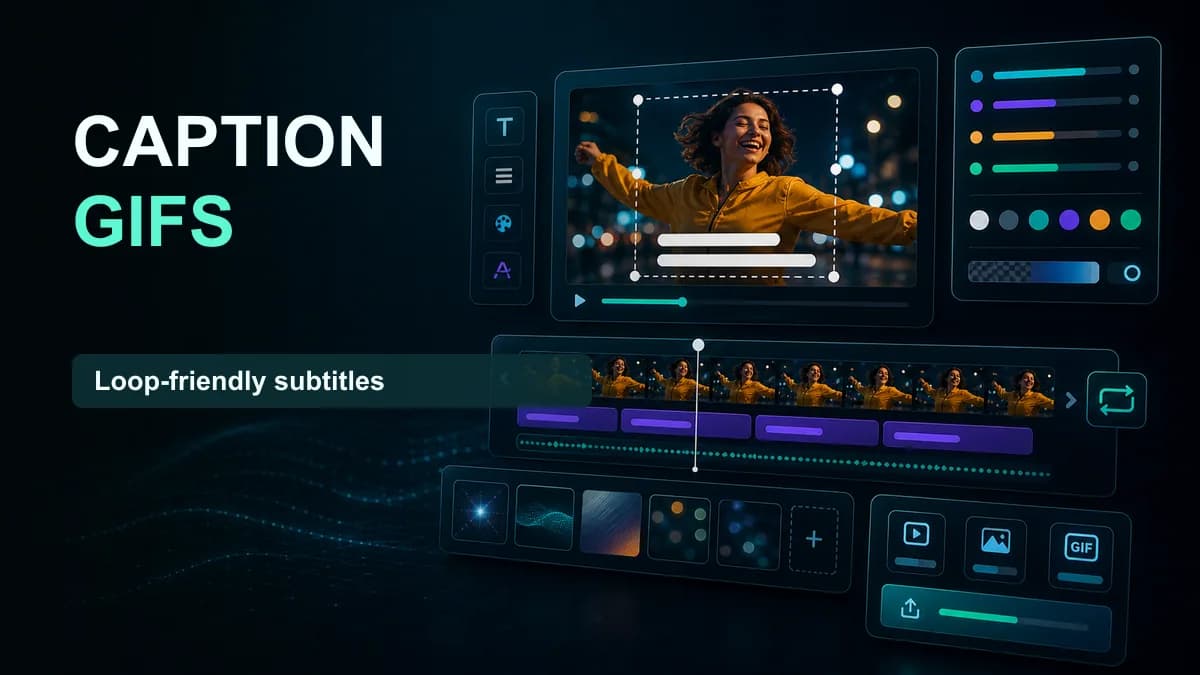 SNAPVID visual for Learn How to Add Captions to Animated Gifs with This Guide