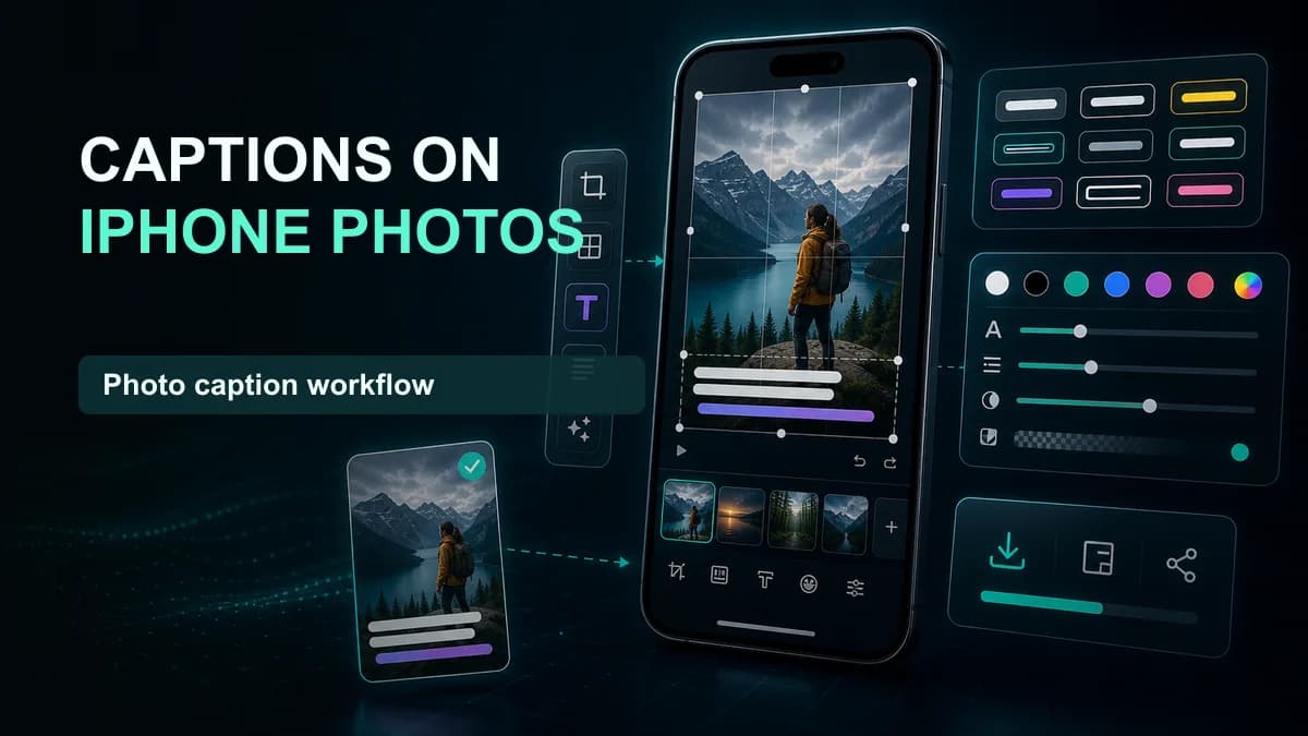 SNAPVID visual for Simple Steps to Add Captions to iPhone Photos: A Handy Guide