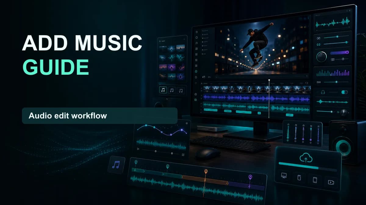 SNAPVID visual for How to Add Music to Video (Ultimate Guide)