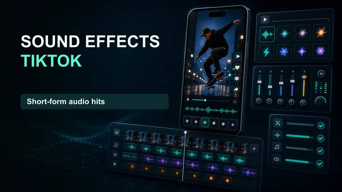 SNAPVID visual for How to Add Sound Effects to TikTok