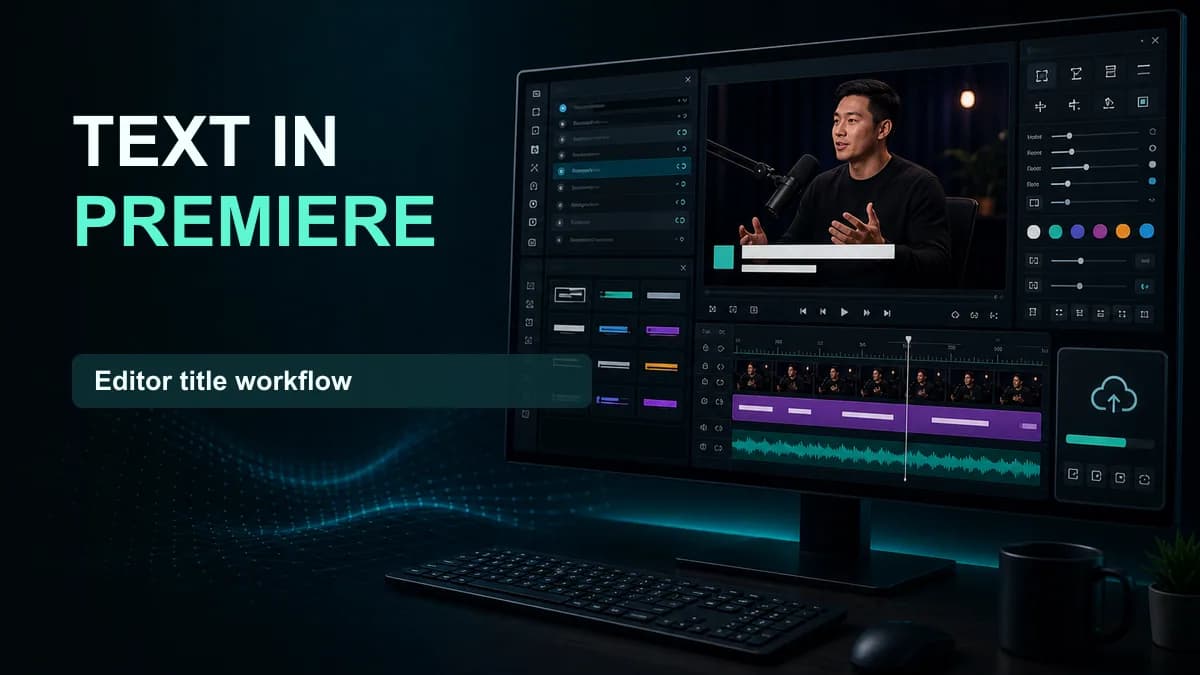 SNAPVID visual for How to Add Text to Adobe Premiere