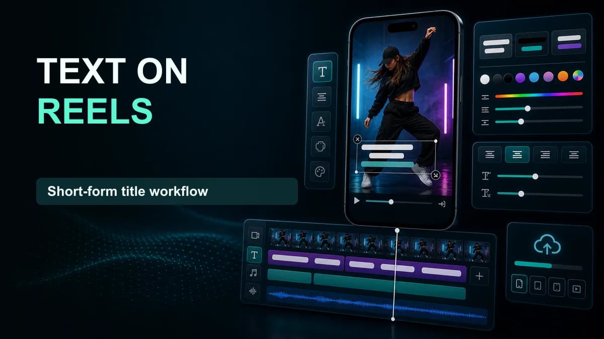 SNAPVID visual for How to Add Text to Instagram Reels