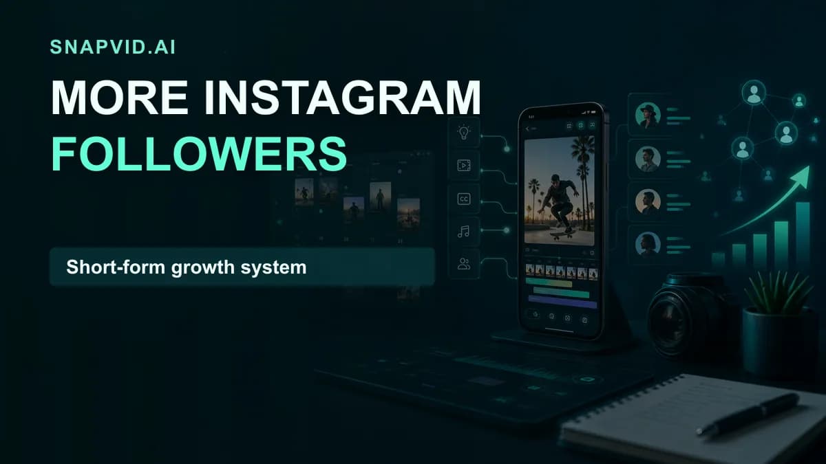 SNAPVID visual for Instagram Growth Unlocked: 8 Creative Strategies to Boost Your Followers