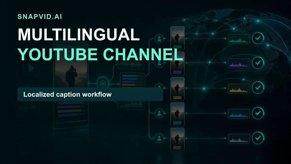 SNAPVID visual for How To Grow Multilingual YouTube Channels: 1000x In 1 Month