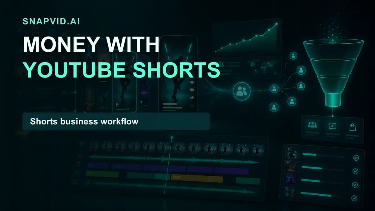 SNAPVID visual for How To Make Money With Youtube Shorts