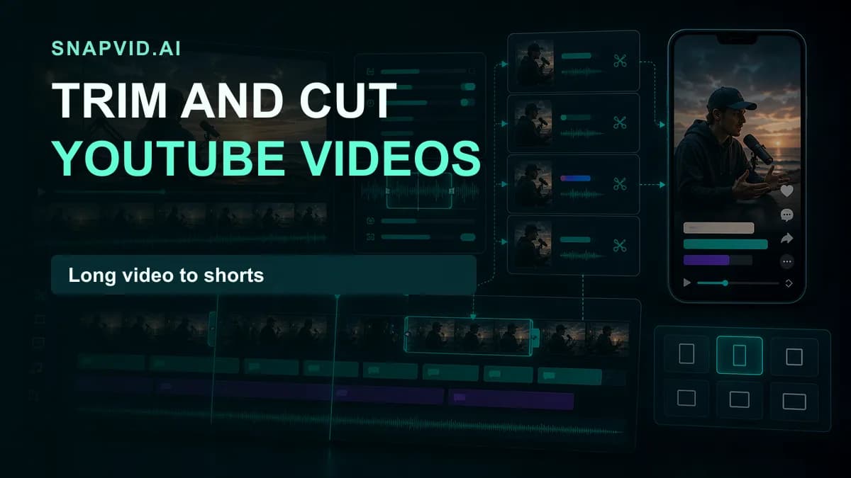 SNAPVID visual for How to Trim and Cut YouTube Videos: A Step-by-Step Guide
