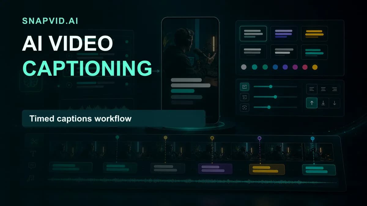 SNAPVID visual for 3 Ways AI Video Captioning Will Change Your Social Media Game