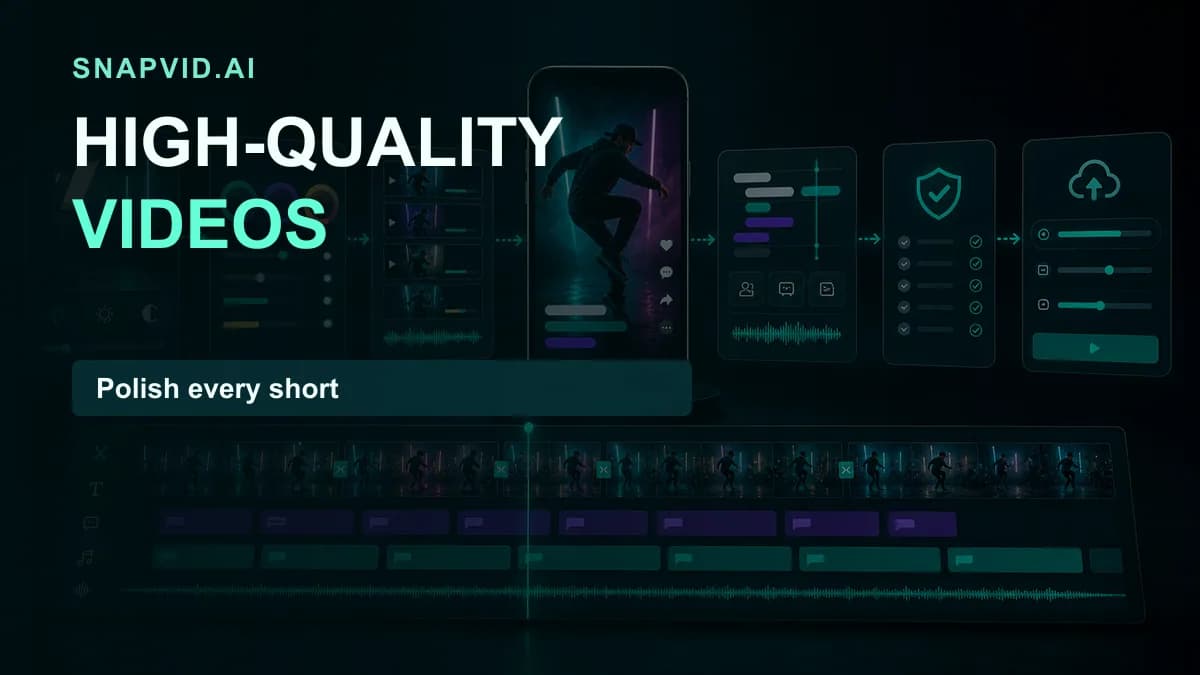 SNAPVID visual for How to Make High-Quality Videos