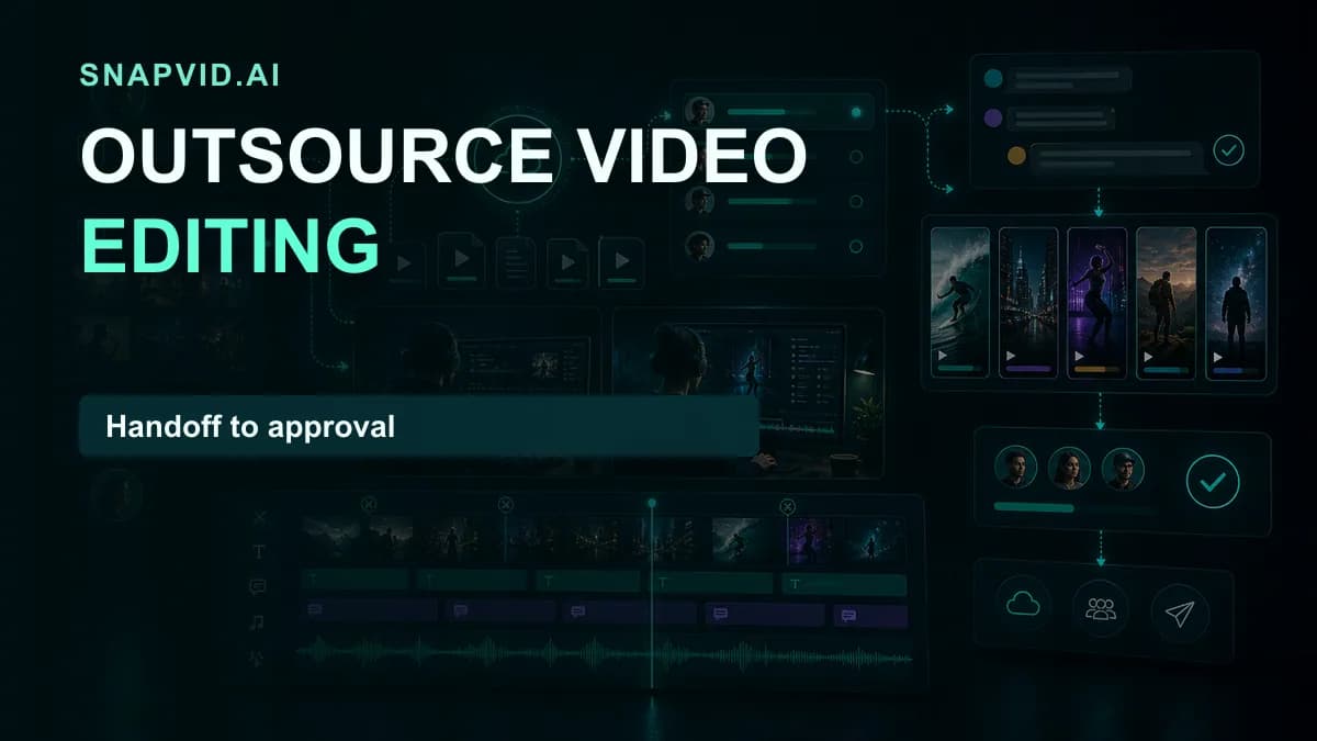 SNAPVID visual for What Happens When You Outsource Video Editing (and Why You Should Do It!)