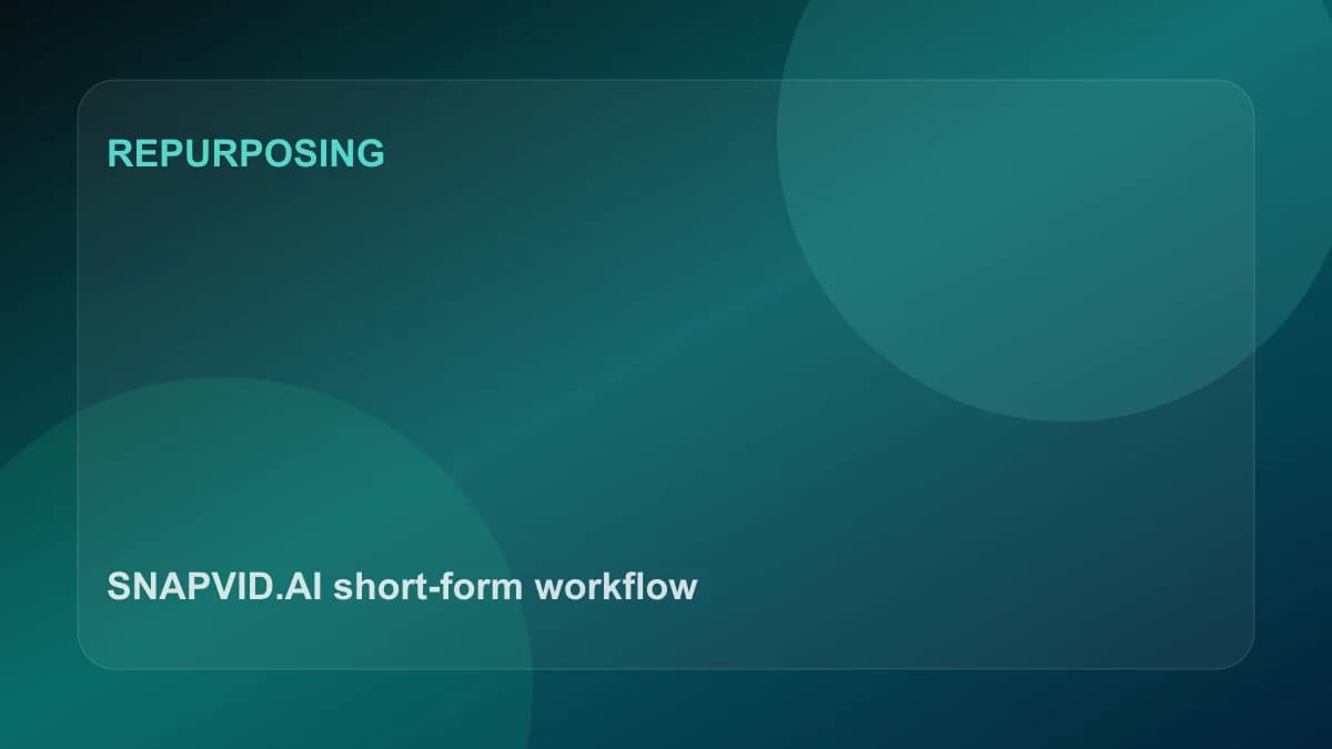 SNAPVID visual for User Interview: A freelancer creates videos 3 times faster with SNAPVID