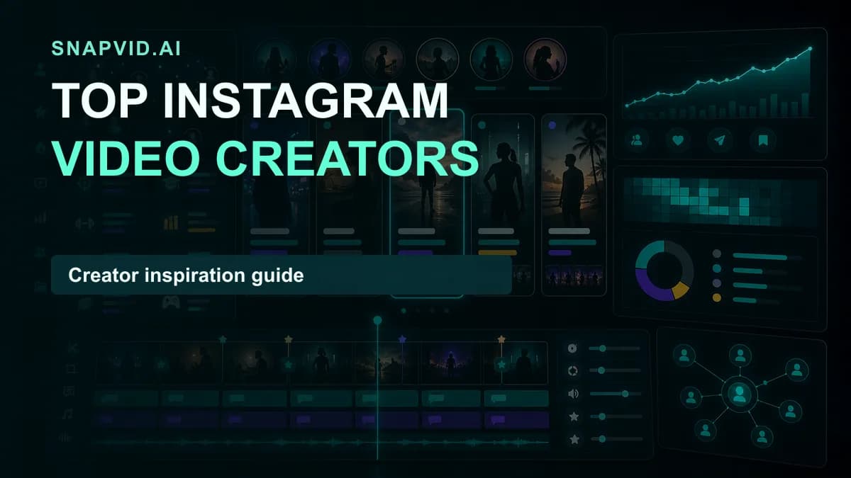 SNAPVID visual for Top Instagram Video Creators to Inspire You: Unleash Your Creative Potential