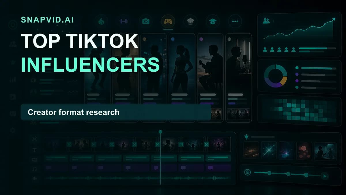 SNAPVID visual for Check Out The Top TikTok Influencers Right Now
