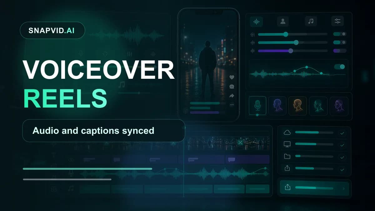 SNAPVID visual for How to Do Voiceover on Reels