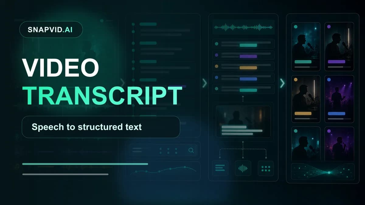 SNAPVID visual for What is a Video Transcription (And Why It's Essential!)