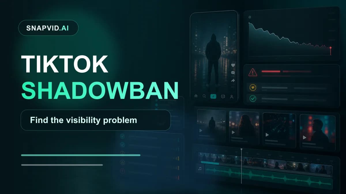 SNAPVID visual for What is shadowban on TikTok? 8 Ways to get rid of it